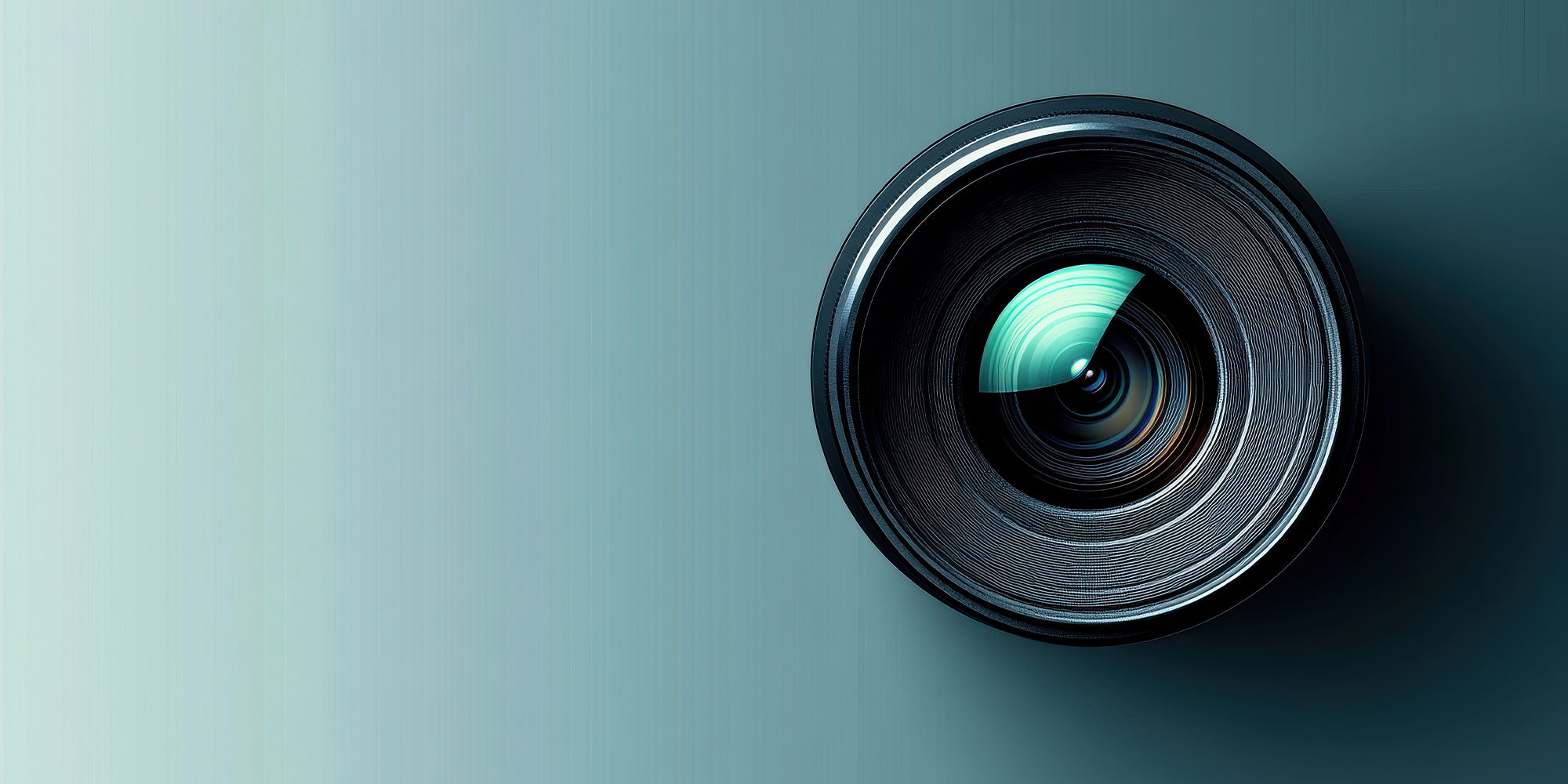 up close shot of camera lens